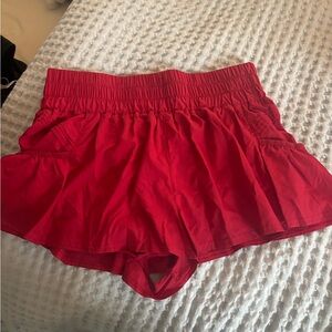 FP Movement by Free People Red Athletic Shorts
